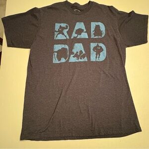 Disney RAD DAD Graphic Tee - Dark Gray and Blue